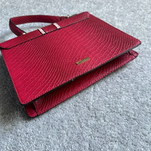 ALDO Red Pink Bird Clutch Crossbody Bag - Picture 3 of 10